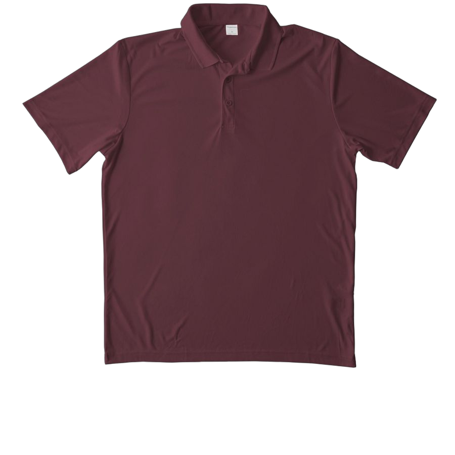 Maroon Unisex Performance Polo